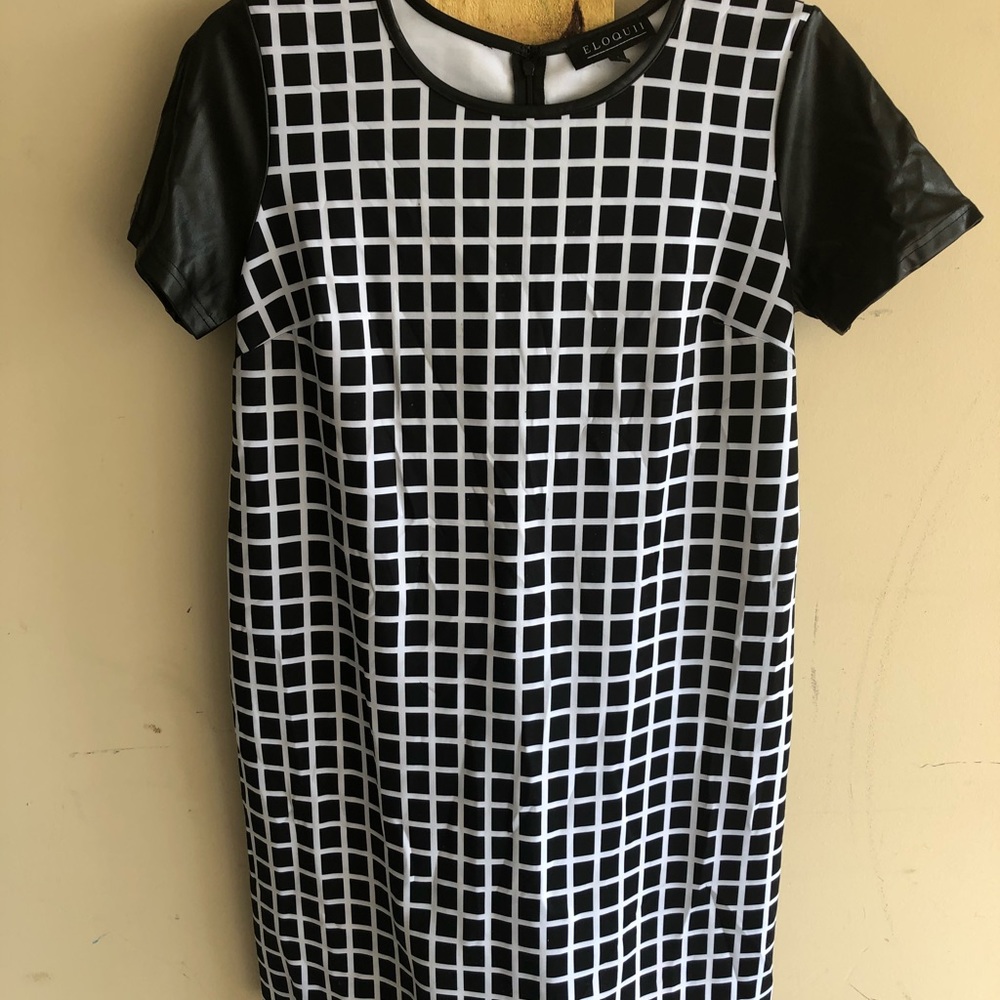Black and white ELOQUII dress